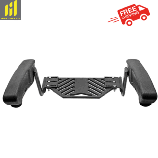 Motorcycle rear seat safety armrest foldable pull