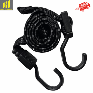 Motorcycle Elastic Adjustable Reflective bungee - Black color