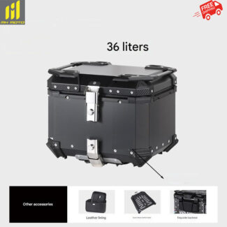 MH ALLUMINUM TOP BOX PLAIN - 36L WITH BACKREST