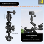 HANDLE CLAMP MOUNT WITH 360 DEGREE WITH BALL HEAD MOUNT 1 HANDLE CLAMP MOUNT WITH 360